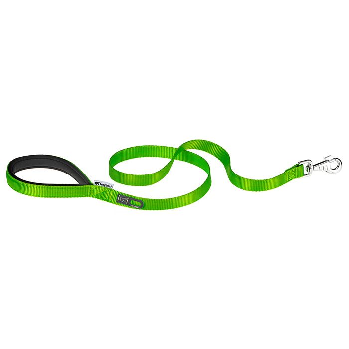 Ferplast DAYTONA G Laisse en nylon avec poignée rembourrée. En différentes couleurs et tailles G20/120 - 20 mm x L 120 cm - Vert Ferplast DAYTONA G Laisse en nylon avec poignée rembourrée. En différentes couleurs et tailles G20/120 - 20 mm x L 120 cm - Vert
