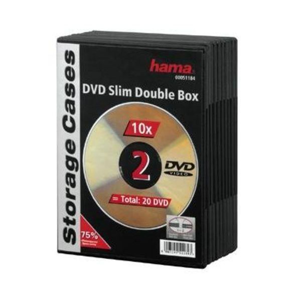 10 boîtiers DVD slim (7 mm) - 2 DVD - Noirs - CD vierge - Achat