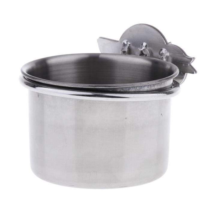 Mangeoire à Pigeons En Acier Inoxydable Avec Couvercle - Distributeur De Nourriture Anti-gaspi Pour Jardin, 63.5x43.5x14 Cm