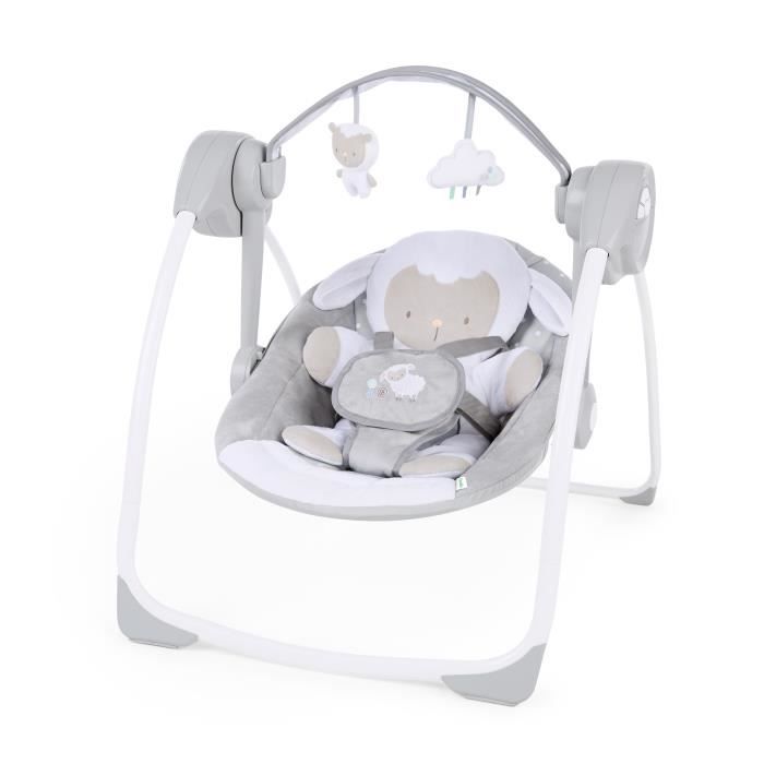 LEXLIFE Balancelle bébé électrique avec télécommande, 5 gammes  d'oscillation, timeable 8/15/30/60 mins - Transat bébé Disque U Gris -  Cdiscount Puériculture & Eveil bébé