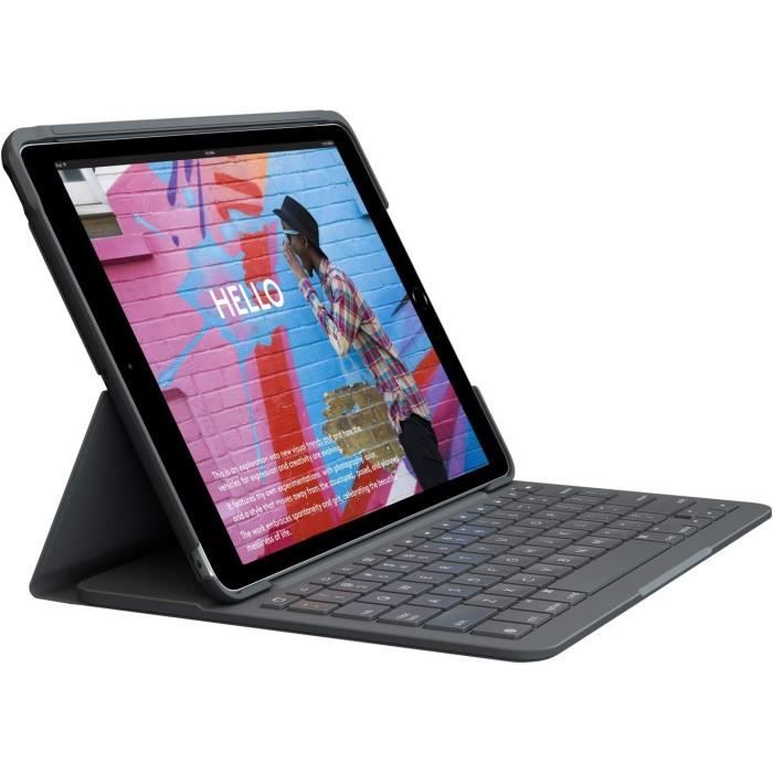 Logitech Slim Folio Clavier et étui sans fil Bluetooth Pan Nordic pour Apple 10.2 inch iPad 7ème génération 8ème génération 9ème génération - vue 2