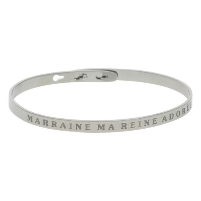 Bracelet Marraine / Rond AMOUR - Doré ou argenté