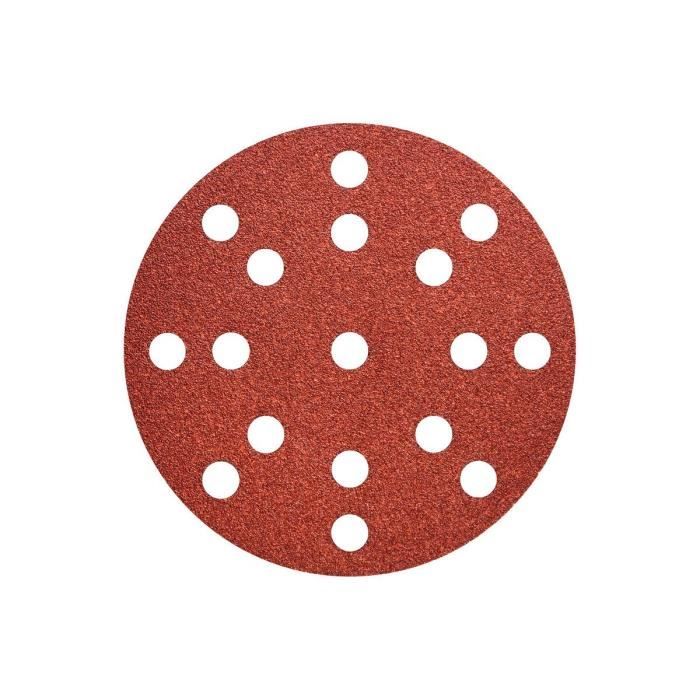 Metabo 50 feuilles abrasives auto agrippantes 125 mm P120 bois + métal 626852000