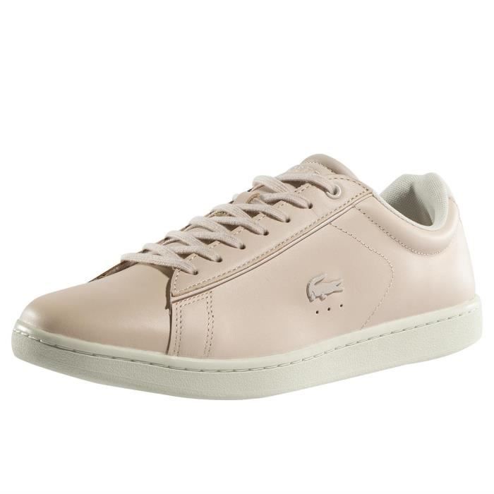 Sneaker | LACOSTE Femme CARNABY EVO Blanc/Or | Steiner Nicolas