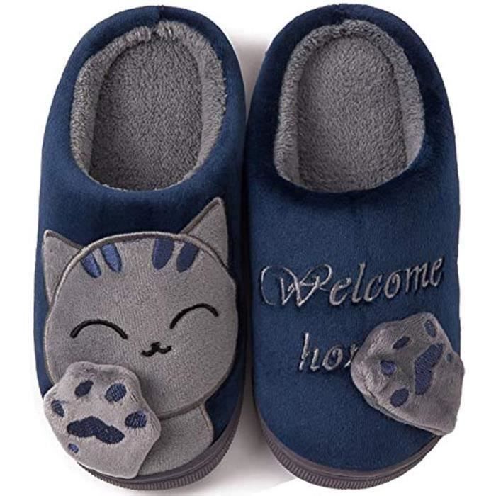 Sabots Fourrés Pour Enfants – Chaussons D’hiver Doux Et Antidérapants