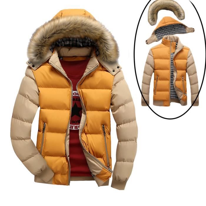 Blouson Homme Slim Couleur block Blouson grande taille Blouson Col