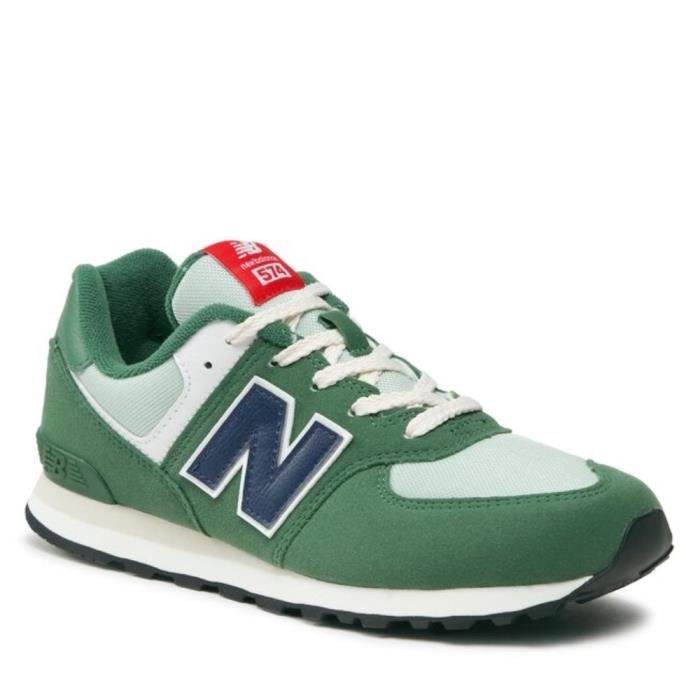 Chaussures enfant mixte New Balance GC574HGB Vert Dessus textile Fermeture lacets Vert Cdiscount Chaussures