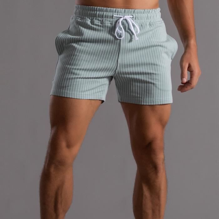 Generisch Short De Sport Court Pour Homme Avec Poches, Blanc
