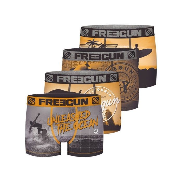 Boxer Homme FREEGUN - Lot De 4 - Paysage Imprimé - Doux, Respirant Et Stretch - 5