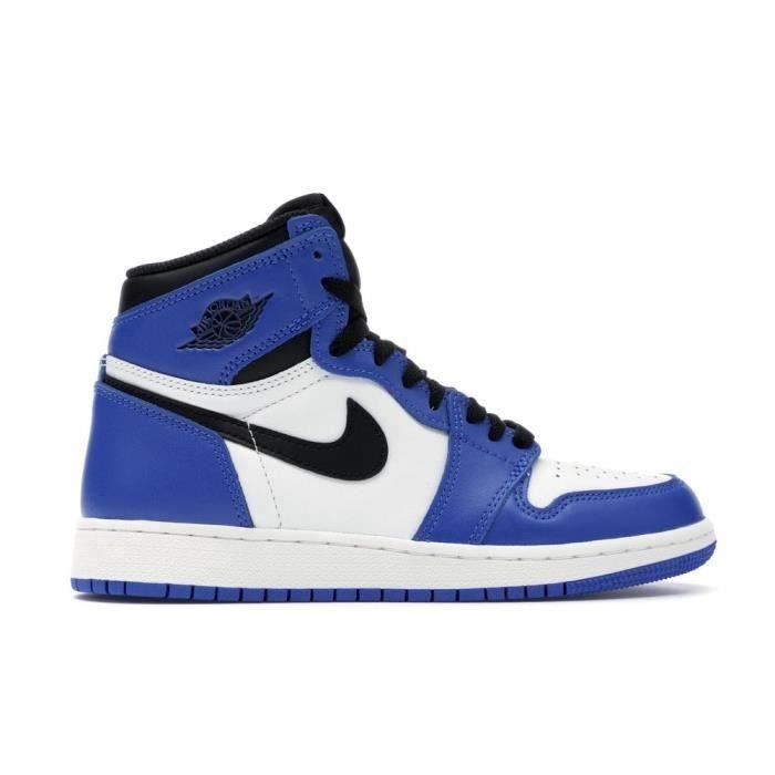 Basket Air-Jordan 1 Retro High pour Femme Bleu 