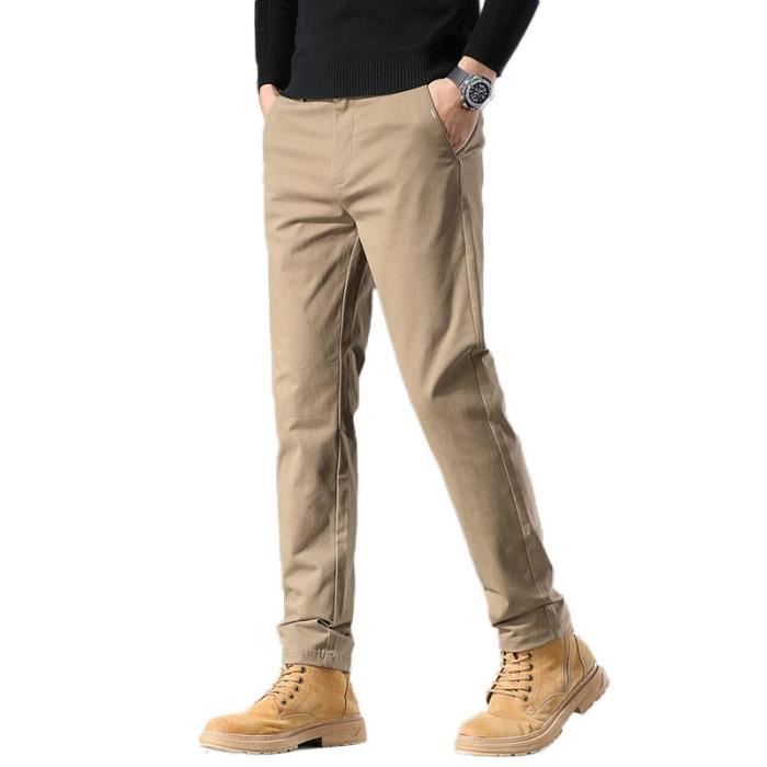 Chino Slim Fit Pantalon Chino Homme Beige Pantalon Chino Homme