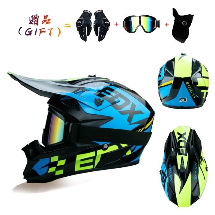 Casque Motocross Intégral Enfant/adulte - Certifié DOT Et ECE Pour Quad, VTT Et Scooters