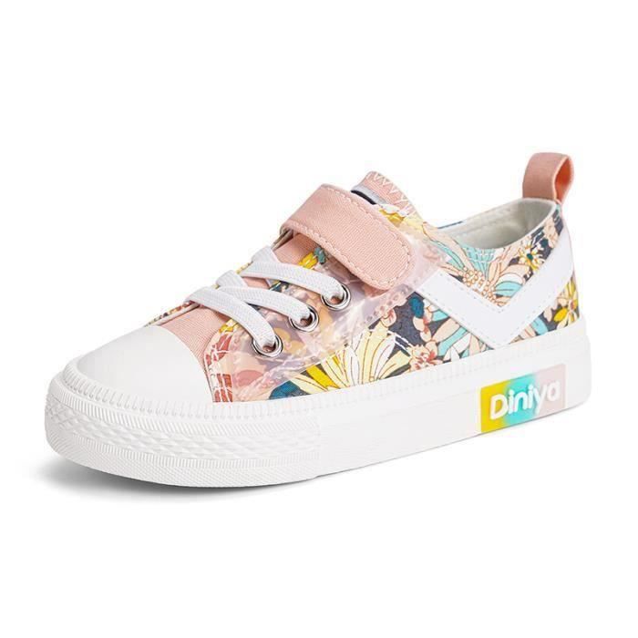 Qvxkd Baskets Enfant Garçon Fille Chaussures Sport Course Confortables Sneakers 25EU-41EU