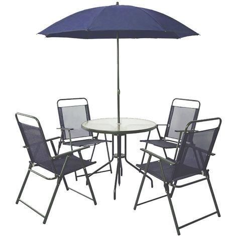 Salon De Jardin Texas 4 Places Avec Parasol Integre Achat