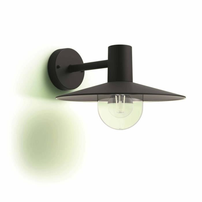 Applique murale LED Skua - Philips - Noir - Style Vintage - Aluminium et plastique - 30 x 34,4 x 21,8 cm