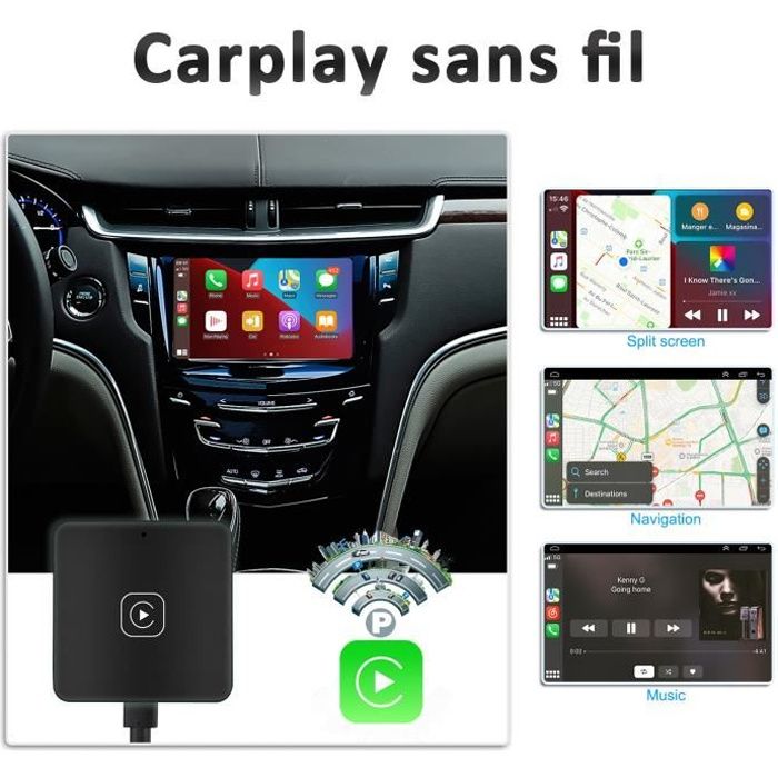 Adaptateur Carplay sans fil pour voiture, Dongle sans fil pour