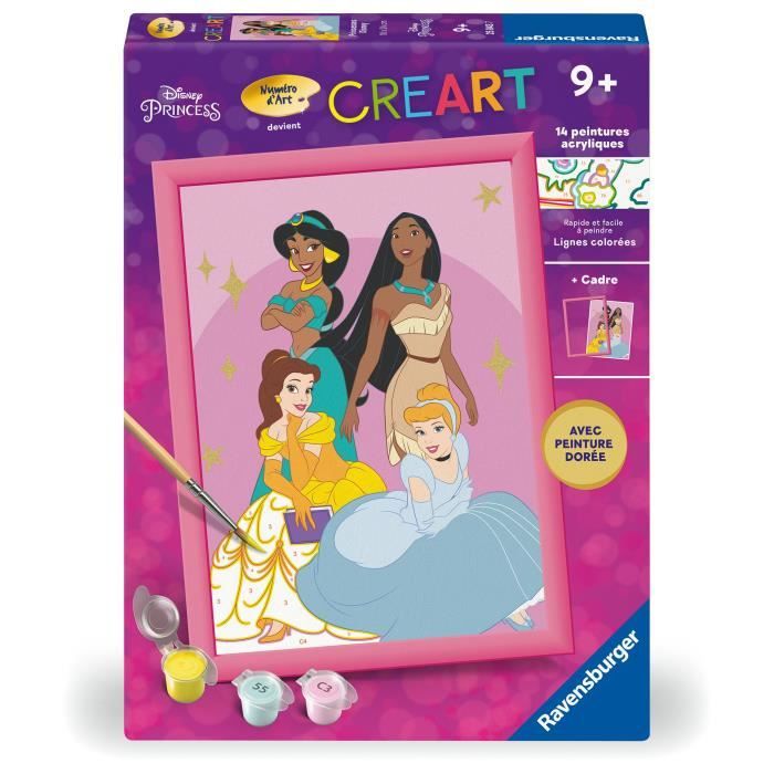 CreArt Kids 18x24cm Disney Princess Kit de peinture par numéros Numéro dArt Dès 7 ans 25843 Ravensburger CreArt Kids 18x24cm Disney Princess Kit de peinture par numéros Numéro dArt Dès 7 ans 25843 Ravensburger