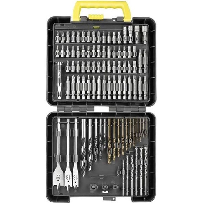 Coffret RYOBI 95 accessoires - perçage, vissage et boulonnage RAK95DDF - Marque RYOBI