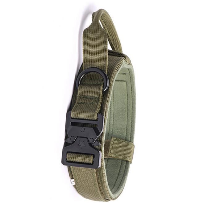 Meilleurs prix pour collier pour chien d'entraînement militaire Collier pour chien, animalerie longe Vert M (36 à 48 cm / 14,2 à 18,9 pouces)