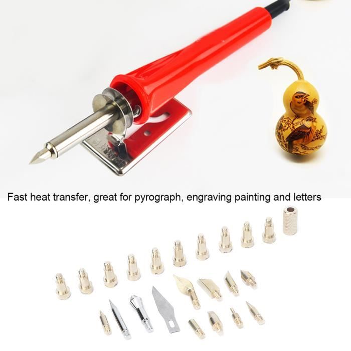 SALALIS Têtes De Fer À Souder Électrique Pyrographe Pour Brûleur De Fer ...