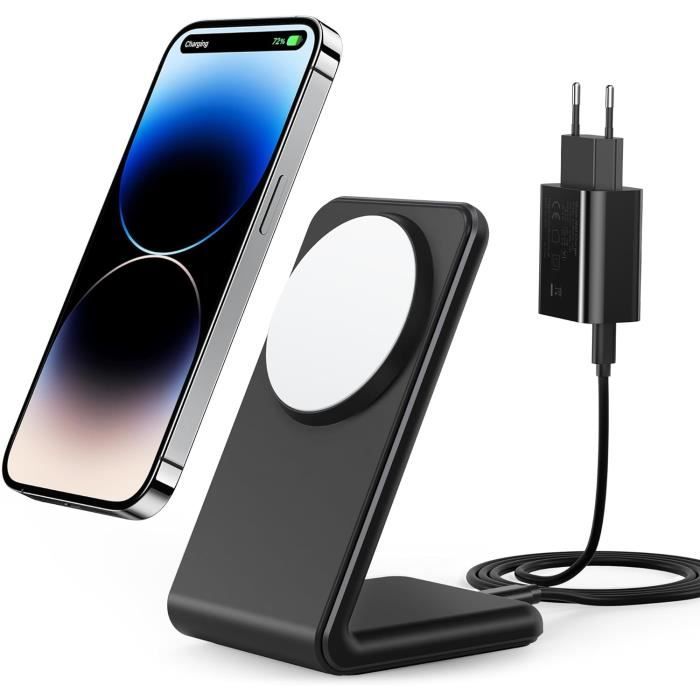 Chargeur Sans Fil, 15 W, Certifié Qi, Lot De 2 Chargeurs Sans Fil, Compatibles Avec IPhone 13/13 Pro/13 Mini/13 ProMax/12/SE/11, Samsung Galaxy S21/S20/Note 10/Edge Note 20Ultra/S10, AirPods Pro