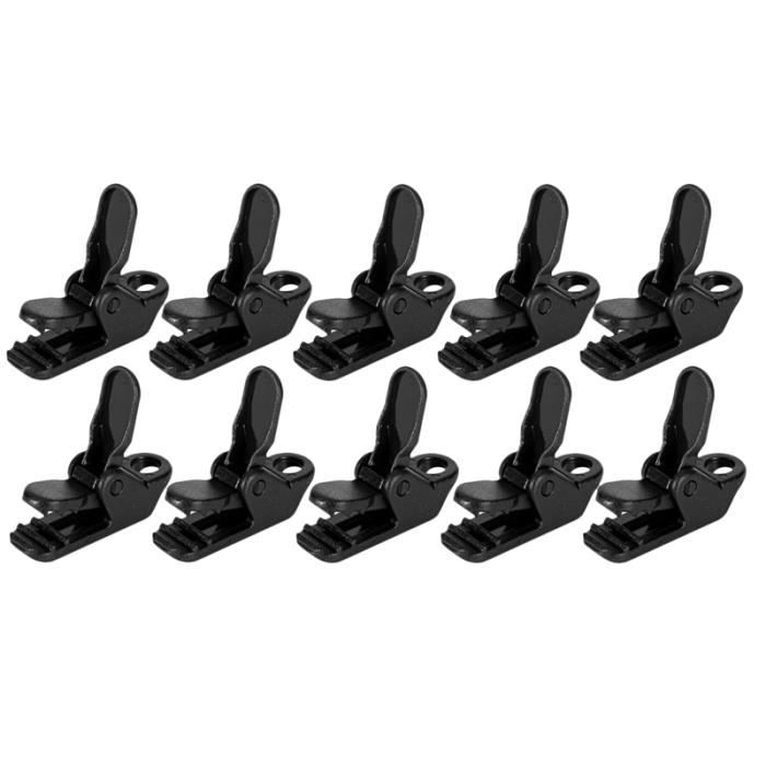 10 Pinces à Bâche TIANLIN - Clips Fixation Jaunes/rouges Pour Tente, Auvent, Piscine