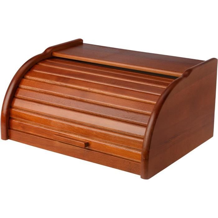 Boîte à Pain Dolce Mare - Avec Couvercle Planche à Découper Bambou, 38x24,5x14,5 Cm, PP Alimentaire - 11