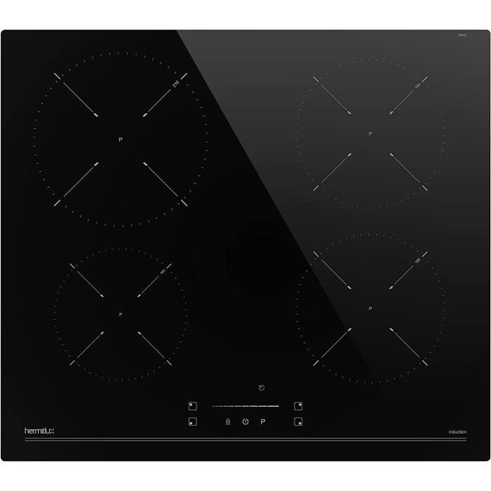 Plaque à Induction SARO Denise 2 Zones - 3.5 KW, Commande Tactile, Minuterie 180 Min, Pour Casseroles Jusqu'à 26 Cm - 7