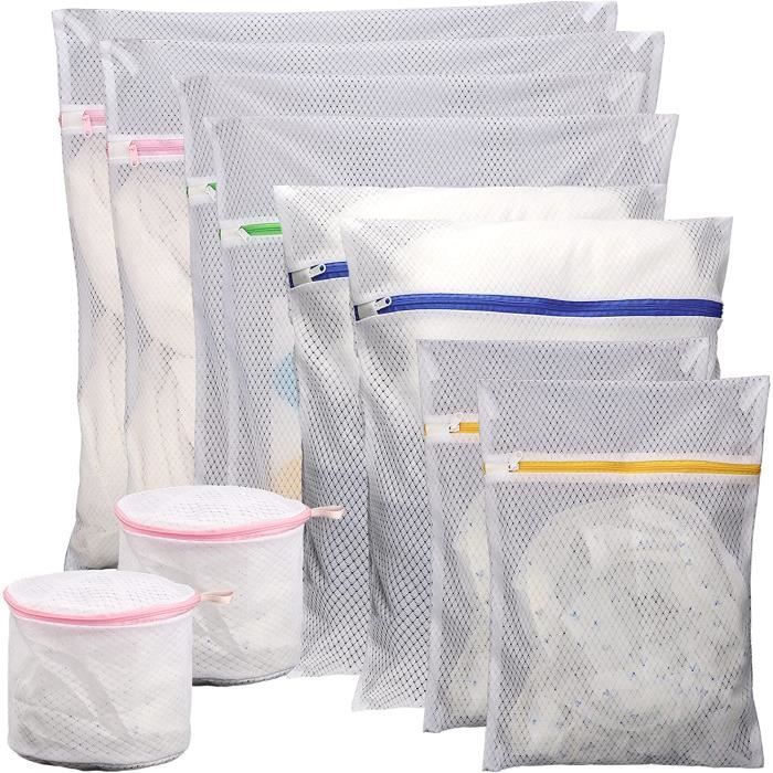 Lot De 20 Sacs à Cordon En Maille - 35x40 Cm - 10 Couleurs - Durable Et Réutilisable