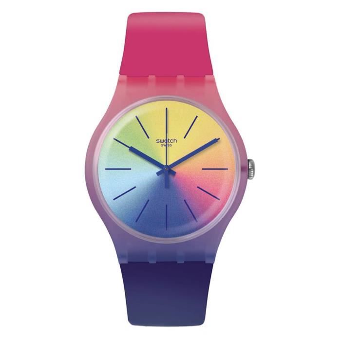 Montre swatch online multicolore
