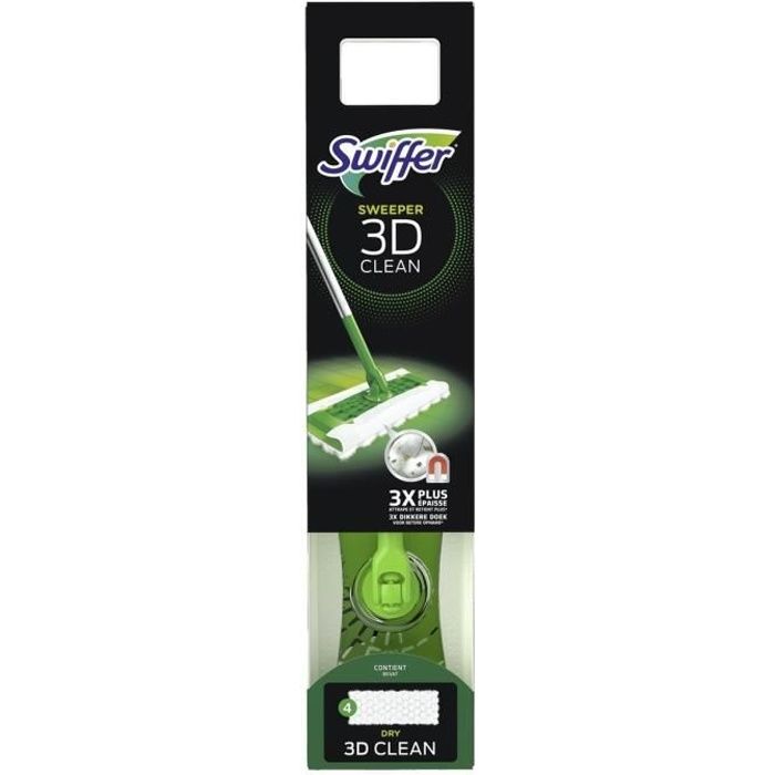 Le Kit De Démarrage Nettoyant Swiffer Balai Attr…