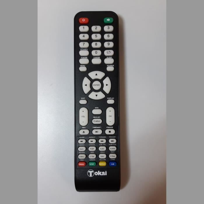 Tokai. Télécommande d'origine pour télévision TOKAI TTE24K2014K. Neuve. Livré sans piles.