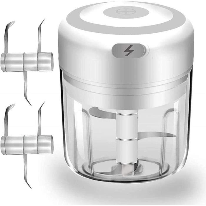 Mini Hachoir électrique Petra 350 Ml - 150W, 2 Lames Inox, 1500 Tr/min, Bol Sans BPA