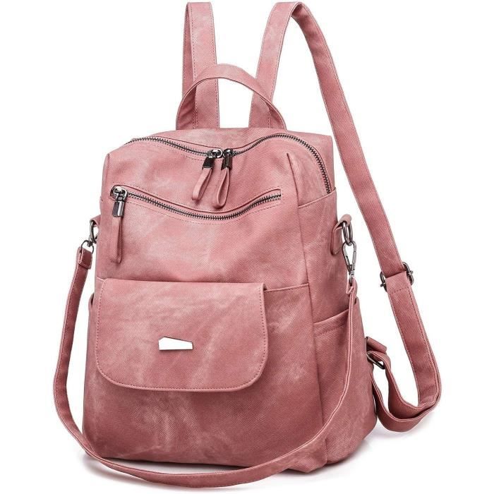 Sac à dos citadin multipoche femme marron GEMO