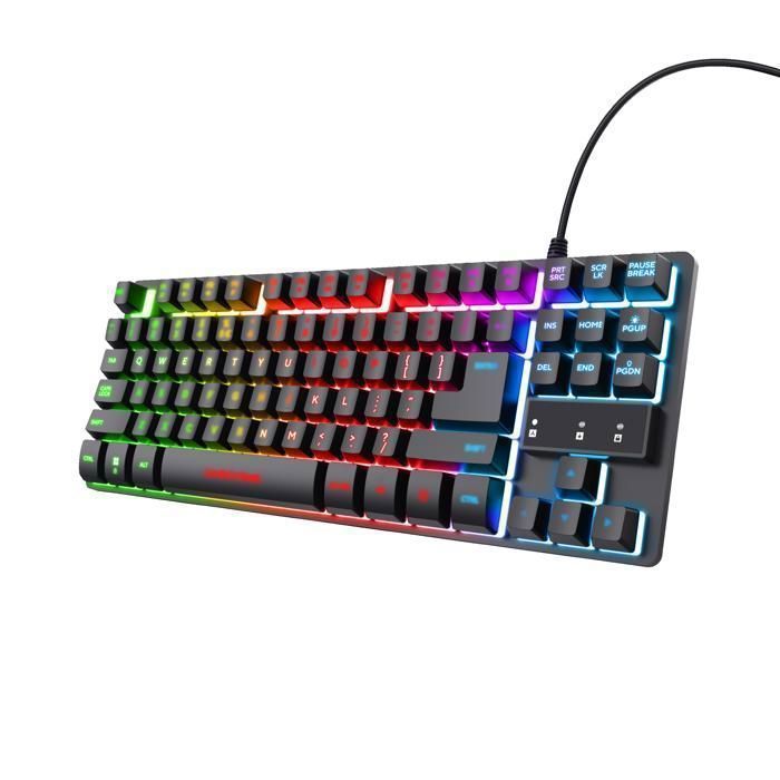 Clavier gaming éclairé Trust GXT 833 Thado - vue 4