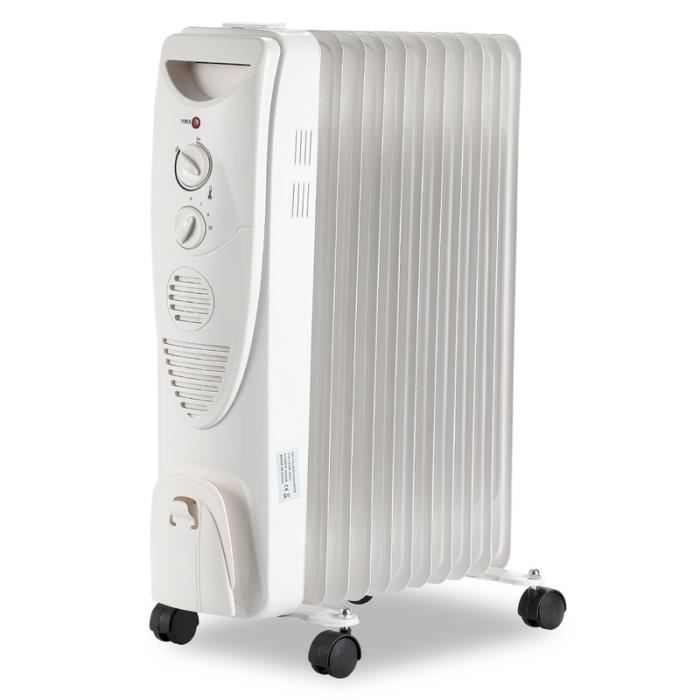 Chauffage électrique à Huile Avec Télécommande CAMRY CR 7826 13 Ailettes Noir 94389832