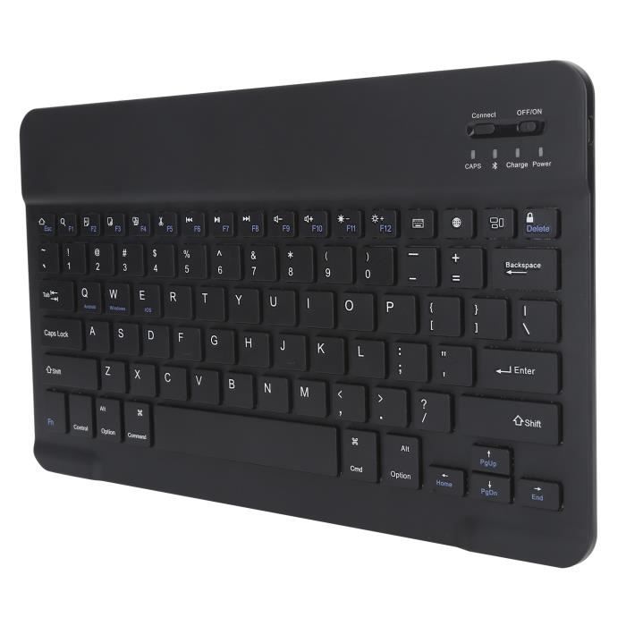 Clavier Bluetooth Ultra-fin Pour IPad/tablette/PC - Connexion 3 Appareils, Autonomie 18 Mois - Compatible Windows/iOS/Android