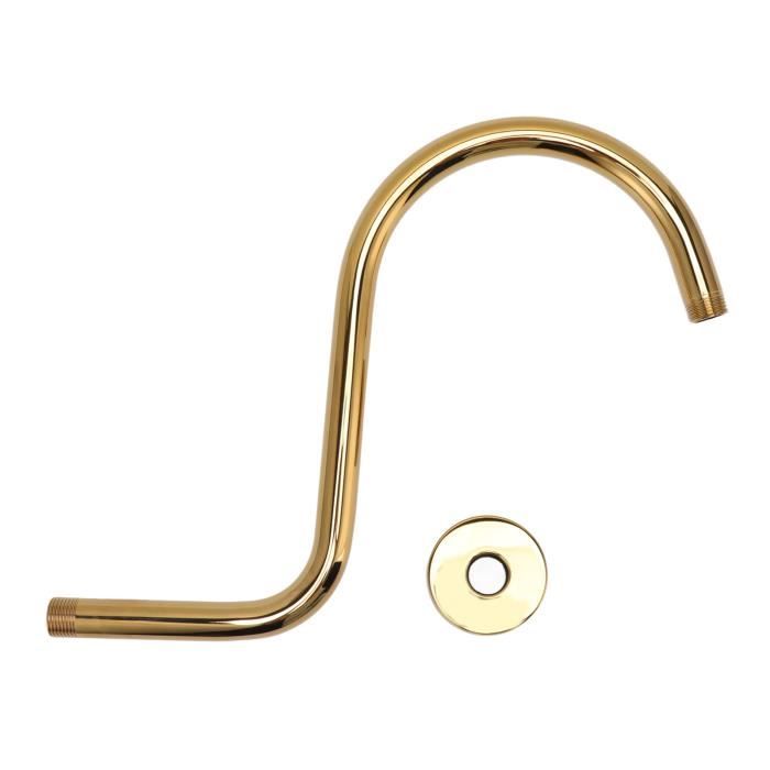 Fixation Pommeau De Douche Tuyau De Bras De Douche, 13 Po En Forme De S En Acier Inoxydable Pommeau De Douche Bras Extension Long Col De Cygne Courbe Pommeau De Douche Support