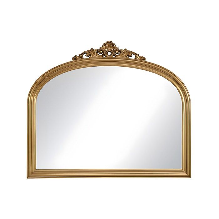 Miroir en bois de paulownia - L. 107 x H. 90 cm - Doré - EYOB Miroir en bois de paulownia - L. 107 x H. 90 cm - Doré - EYOB