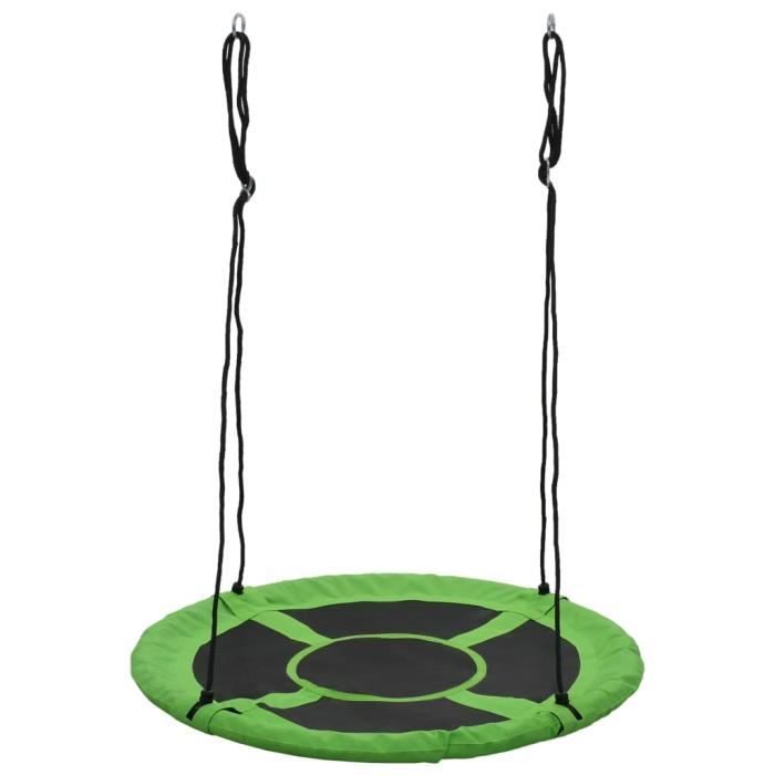 Balançoire d'Arbre Planche à Roulettes Réglable 100-160CM Métal