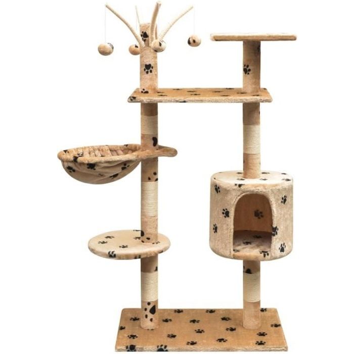 vidaXL Arbre à chat et griffoir 125 cm