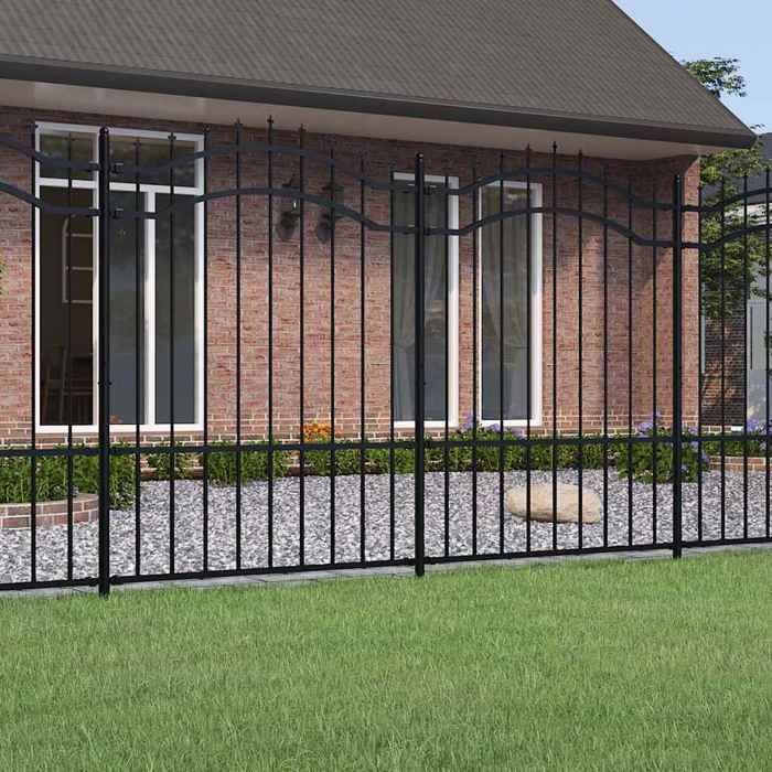 vidaXL Clôture de jardin avec sommet de lance 190 cm 151082