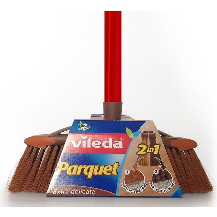 Balai / brosse VILEDA PARQUET pour parquet 2 en 1 - Cdiscount Maison