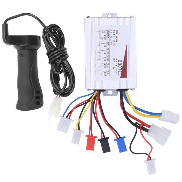 Contrôleur Vélo Électrique 250W 36V/48V - 15A - Dissipation Thermique Métal - Pour Moteur Brushless - Étanche