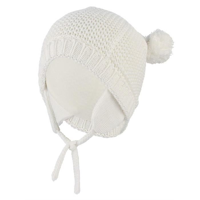 Hiver Cagoule Bebe Cache Oreilles Bonnet Polaire Pompon Tricot Chaud Hiver Enfant Fille Garcon 48 52cm Cdiscount Pret A Porter
