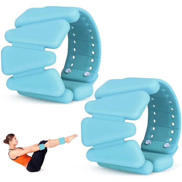 2pcs Poids de poignet, bracelets en silicone réglables, poids de cheville/poignet adaptés au yoga, à la danse, à la barre, au pilate