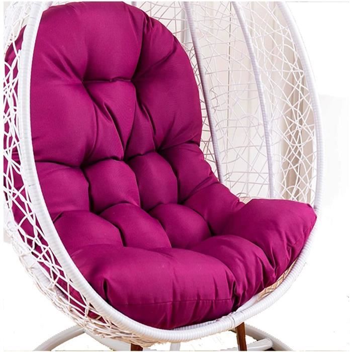 Coussin pour Fauteuil à Bascule - 120 x 90 cm - Pour chaise de jardin - Coussin de dossier Violet