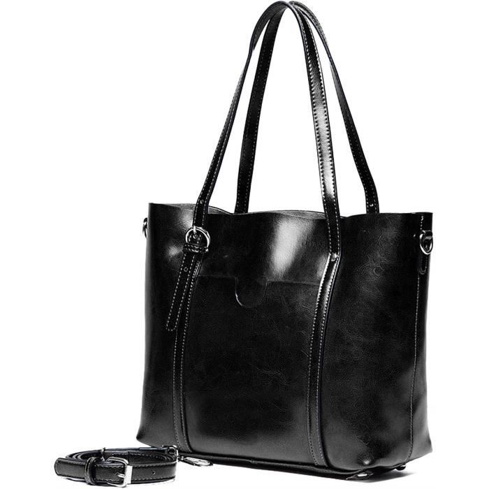 Yaluxe leather vintage style tote discount