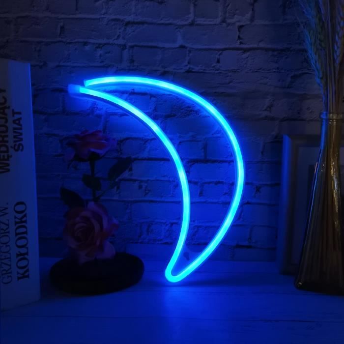 Led Neon Moon YOSOO LED Wall Light Decor, Neon Wall Light, Moon-Shape PVC for ...