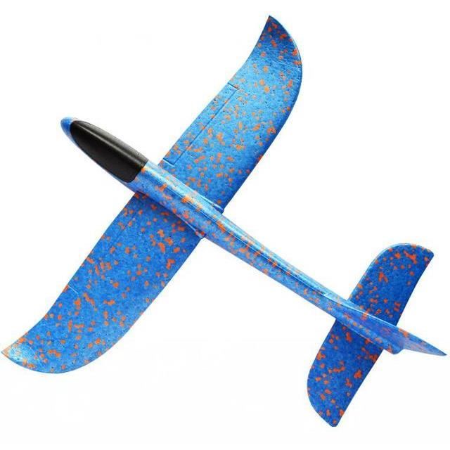 Avion Planeur à élastique En Mousse - 40 Cm, Montage Facile, Jouet éducatif Pour Enfants - Jeu Extérieur